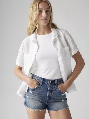 NWT Levi's 501 Original High Rise Shorts - Verified Vintage Medium Wash - 29